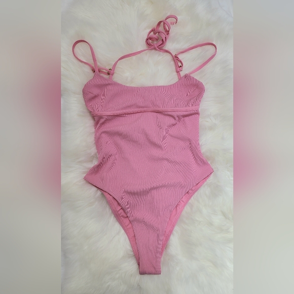NWT L*Space The Perfect Pink Swimsuit - Picture 3 of 6